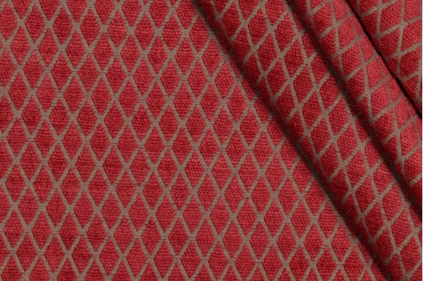 Thibaut Malmaison W73743 Woven Chenille Upholstery Fabric in Claret