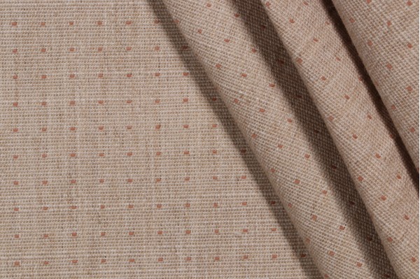 Happy Dot Woven Upholstery Fabric in Clay 