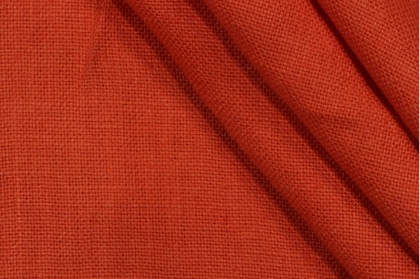 Abbo Woven Linen Upholstery Fabric in Melon 