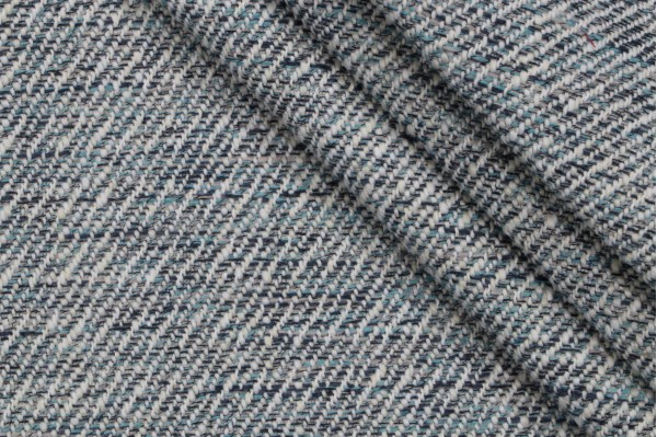 Chapman Woven Chenille Upholstery Fabric in Blue Spruce 