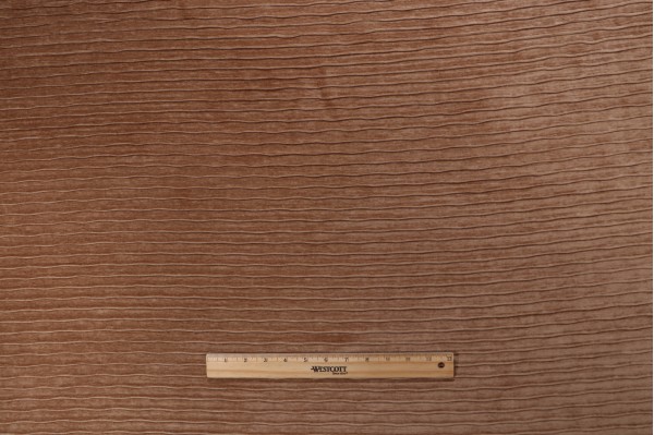 Sample of Newton Woven Pleated Chenille Upholstery Fabric in Cashew 