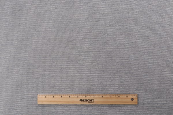 Rib Stripe Woven Chenille Upholstery Fabric in Slate