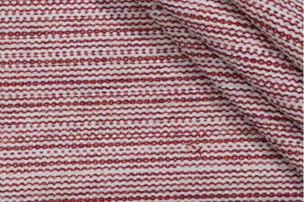 Links Woven Chenille Upholstery Fabric in Ruby