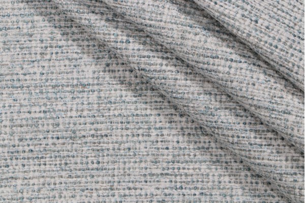 Drift Boucle Woven Chenille Upholstery Fabric in Mist