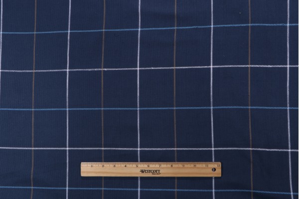 Thibaut Sloane Square W80121 Woven Decorator Fabric in Navy
