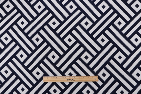 Thibaut Parterre W80327 Woven Solution Dyed Acrylic Outdoor Fabric in Marine Blue