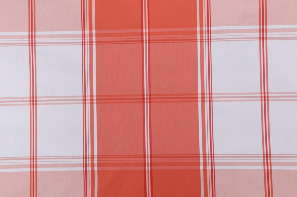 Thibaut New England Plaid W724310 Woven Decorator Fabric in Coral