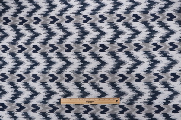 Thibaut Tempo W80814 Woven Solution Dyed Acrylic Chenille Outdoor Fabric in Indigo and Sterling