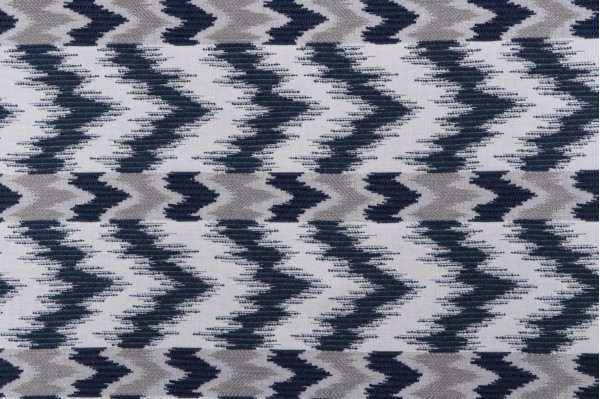 Thibaut Tempo W80814 Woven Solution Dyed Acrylic Chenille Outdoor Fabric in Indigo and Sterling