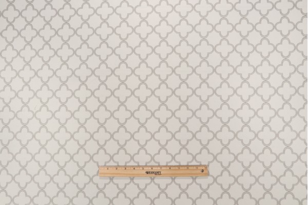 Thibaut Charm W74344 Woven Upholstery Fabric in Stone on Cream