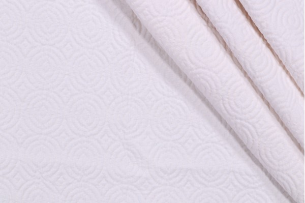 Thibaut Bounty W75720 Matelasse Upholstery Fabric in Bleached White