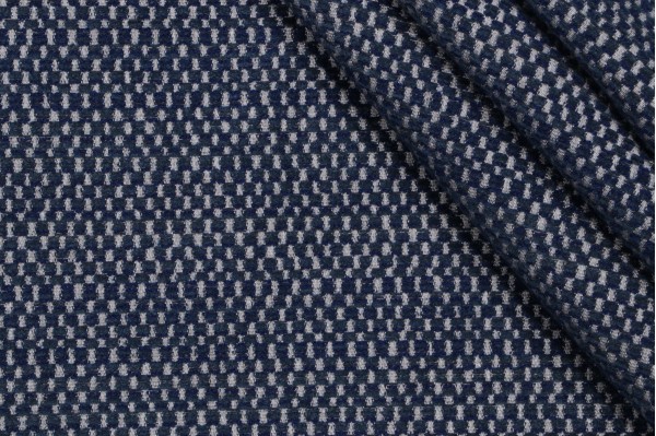 Thibaut Kenzie W80761 Woven Solution Dyed Acrylic Chenille Outdoor Fabric in Indigo