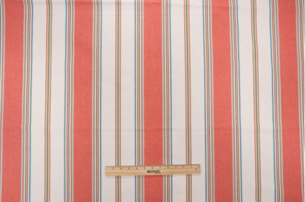 Thibaut Bohemian Stripe W713020 Woven Decorator Fabric in Mandarin
