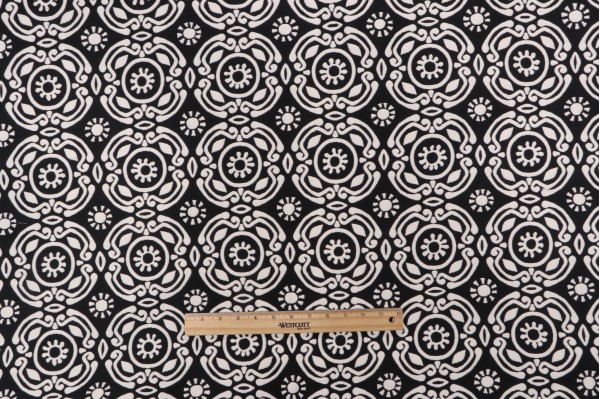 Thibaut Soleil W77984 Matelasse Upholstery Fabric in Black