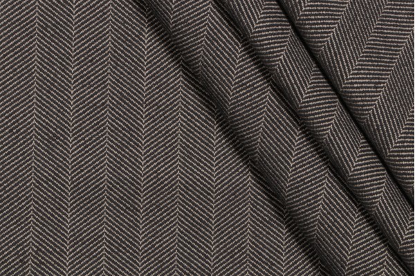 Thibaut Hamilton Herringbone W80675 Woven Crypton Home Finish Upholstery Fabric in Charcoal