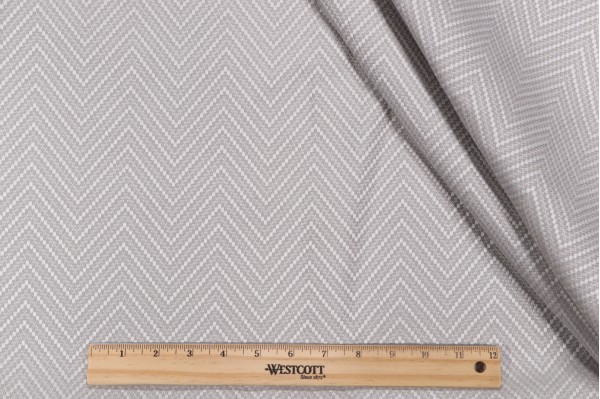 Thibaut Haven Herringbone W80001 Woven Solution Dyed Acrylic Outdoor Fabric in Nickel