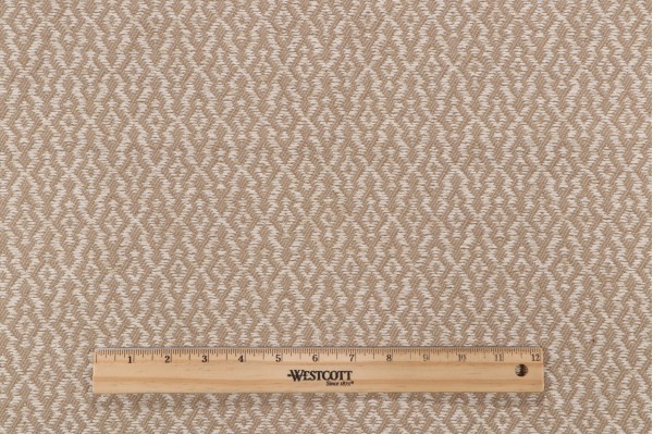 Thibaut Sumatra W74351 Woven Upholstery Fabric in Linen on Ivory