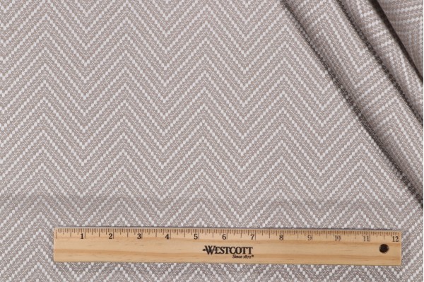 Thibaut Haven Herringbone W80006 Woven Solution Dyed Acrylic Outdoor Fabric in Stone