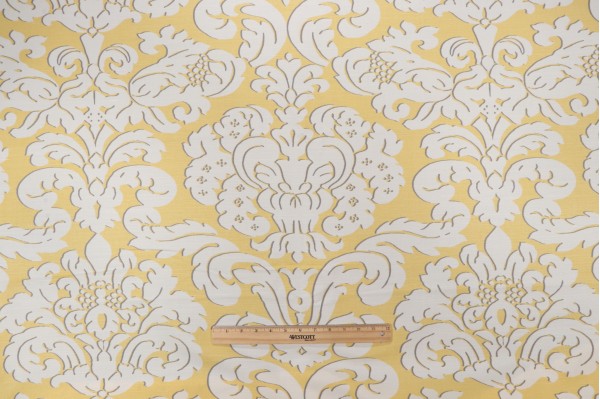 Click for 3.63 Yards Thibaut Trelawny Damask F914216 Printed Linen Blend Drapery Fabric in Yellow Thibaut Trelawny Damask F914216 Printed Linen Blend Drapery Fabric in Yellow