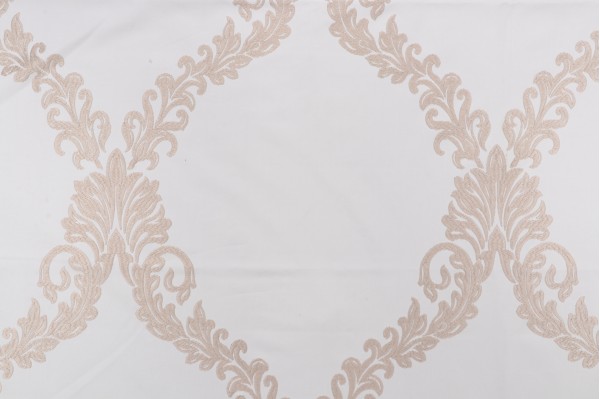 Thibaut Olbia Embroidery AF26143 Embroidered Drapery Fabric in Off-White