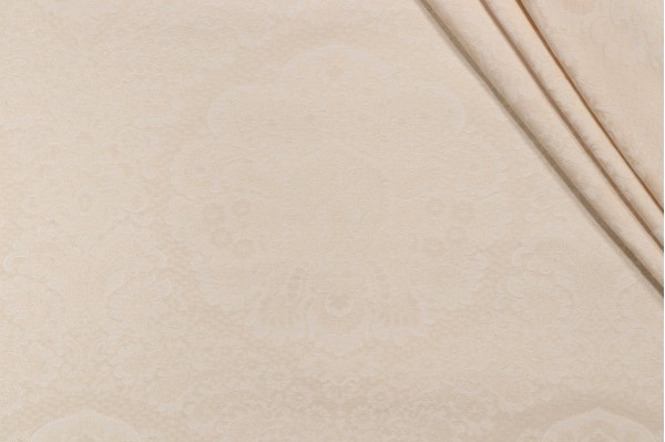 Scalamandre Pasha Damask Decorator Fabric in Beige