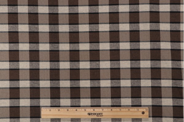Scalamandre Meadowland Woven Upholstery Fabric in Brown/Black