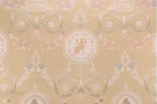 Scalamandre Operato Classico Silk Tapestry Upholstery Fabric in Gold