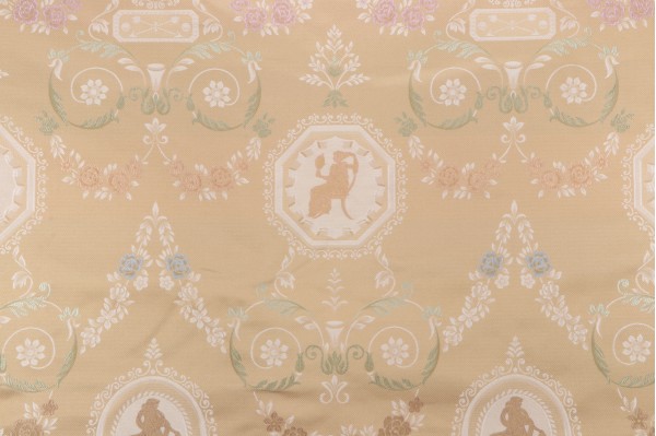 Scalamandre Operato Classico Silk Tapestry Upholstery Fabric in Gold 