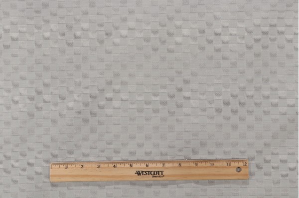 Scalamandre Scatella Squares Sheer Drapery Fabric in Cream