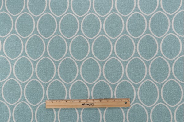 Thibaut Ellipse W80318 Woven Solution Dyed Acrylic Outdoor Fabric in Spa Blue