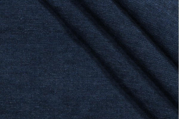 Thibaut Interlude W80067 Woven Solution Dyed Acrylic Chenille Outdoor Fabric in Indigo