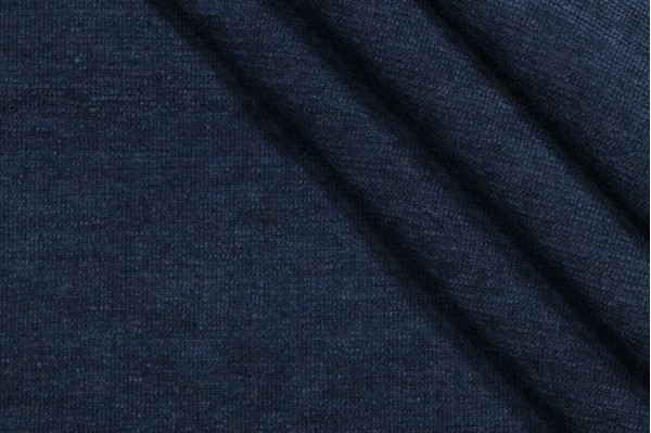 Thibaut Interlude W80067 Woven Solution Dyed Acrylic Chenille Outdoor Fabric in Indigo