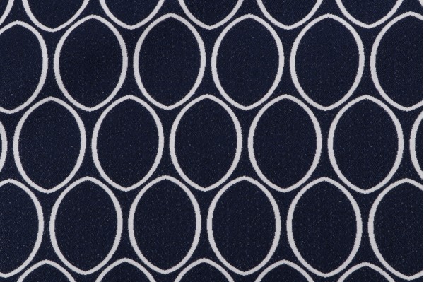 Thibaut Ellipse W80320 Woven Solution Dyed Acrylic Outdoor Fabric in Navy