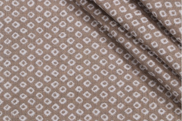 Thibaut Shibori Dot W80031 Woven Solution Dyed Acrylic Outdoor Fabric in Linen