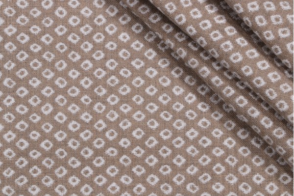 Thibaut Shibori Dot W80031 Woven Solution Dyed Acrylic Outdoor Fabric in Linen