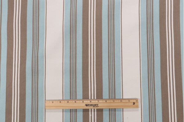 Thibaut Sheridan Stripe W80073 Woven Upholstery Fabric in Aqua