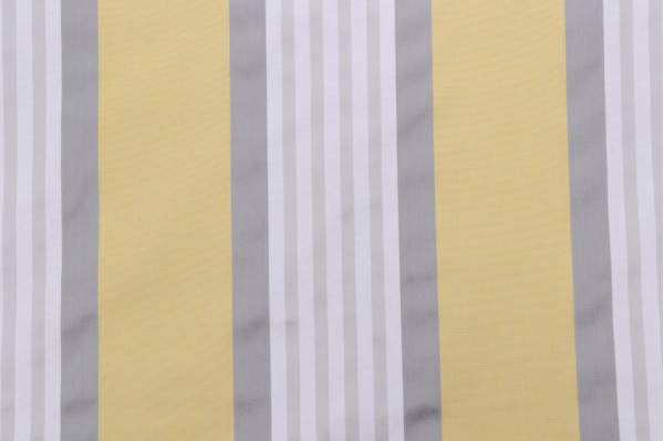 Thibaut Emerson Stripe W80116 Woven Decorator Fabric in Lemon and Smoke