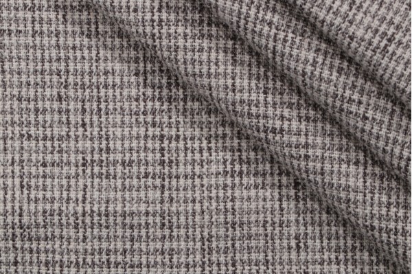 Gingham Woven Upholstery Fabric in Smoke