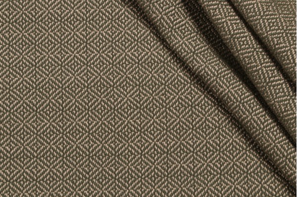 Scalamandre Diamond Woven Decorator Fabric in Fern