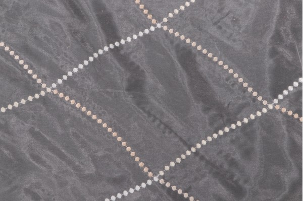 Scalamandre Stellar Sheer Embroidered Drapery Fabric in Cream