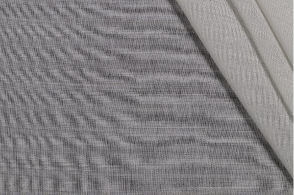 Grey Watkins Sheer Challis Woven Drapery Fabric in Seafoam for Scalamandre