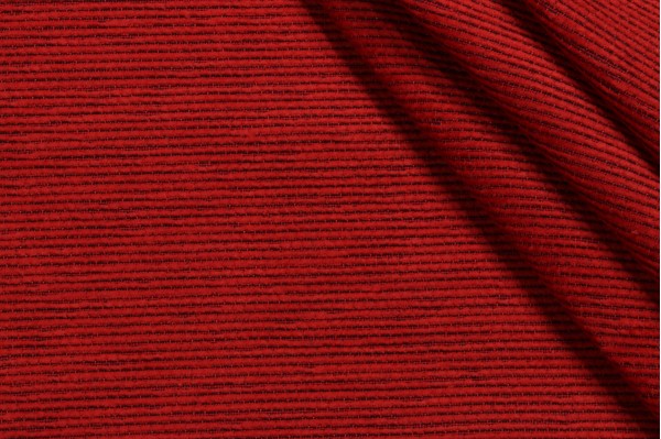Scalamandre Chez Neal Shadow Woven Chenille Upholstery Fabric in Red