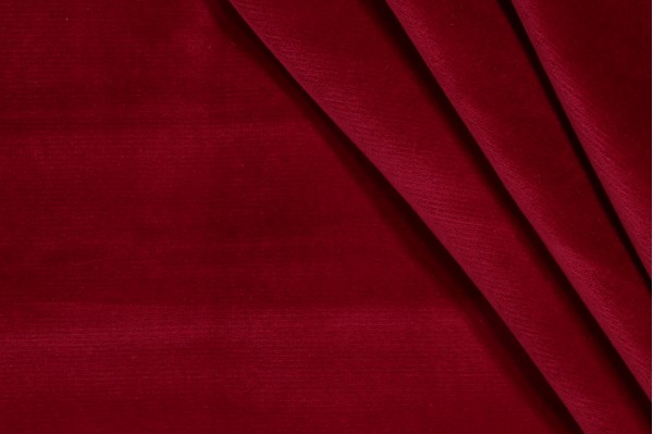 Scalamandre Solid Velvet Upholstery Fabric in Magenta