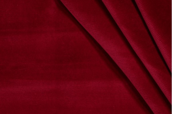Scalamandre Solid Velvet Upholstery Fabric in Magenta