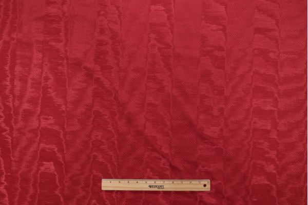 Fonthill Rayure Marquis Moire Decorator Fabric in Azalee for Scalamandre