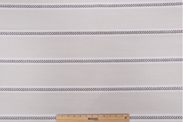 Thibaut Saybrook Stripe W80794 Woven Solution Dyed Acrylic Outdoor Fabric in Violet & Flax