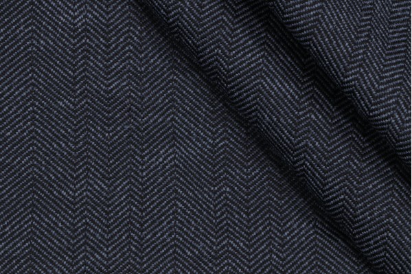 Thibaut Huntley Herringbone W99211 Woven Upholstery Fabric in Navy