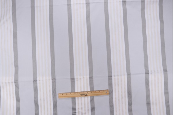 Anna French Emerson Stripe W80111 Woven Decorator Fabric in Smoke for Thibaut