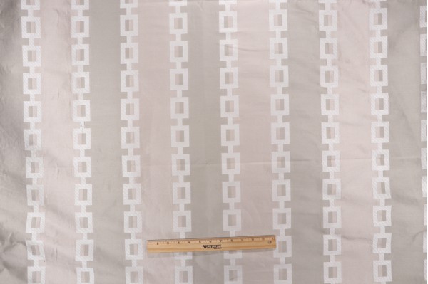 Thibaut Key Stripe AW1371 Woven Decorator Fabric in Grey