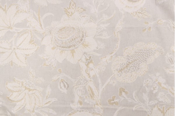 Thibaut Rittenhouse F94150 Printed Cotton Blend Drapery Fabric in Natural